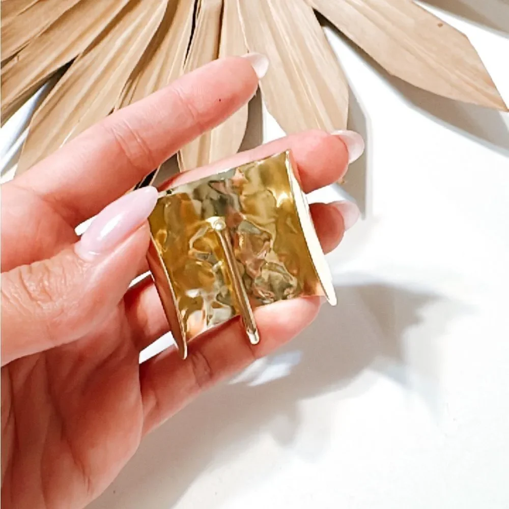 Gold ponytail hair pin S752